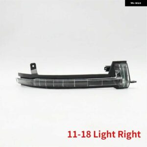 サイドドアミラー ガラスレンズウィンカー ランプ外側バックミラー ハウジング カバー フレーム VW トゥアレグ 2011-2018 - 11-18 Light Right