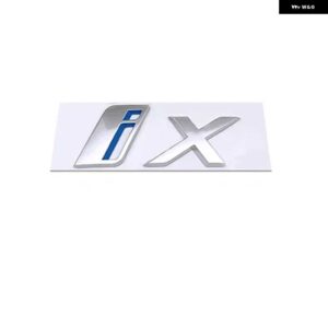 3D レター ステッカー リアトランクエンブレムロゴテールゲート デカール バッジ銘板 Iシリーズ I3 IX IX3 - ix Silver
