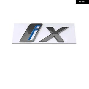 3D レター ステッカー リアトランクエンブレムロゴテールゲート デカール バッジ銘板 Iシリーズ I3 IX IX3 - ix Glossy Black