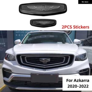 フロントグリル フードロゴ ステッカー ステアリング ホイールホイールキャップエンブレム デカール COOLRAY TUGELLA ATLAS PRO AZKARRA 2015-2022 - For Azkarra 20-22