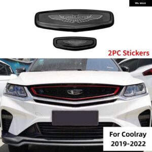 フロントグリル フードロゴ ステッカー ステアリング ホイールホイールキャップエンブレム デカール COOLRAY TUGELLA ATLAS PRO AZKARRA 2015-2022 - For Coolray 19-22
