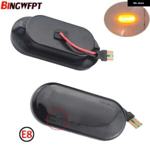 2個 LED サイド マーカーライト ウィンカー ランプ アンバー VW ボーラ ゴルフ 3 4 パサート 3BG ポロ SB6 シート イビサ 6L コルドバトレドレオン - Dynamic Smoked Black