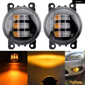スズキ 2個 フォグライト アセンブリ LED レンズ フォグランプ DRL スイフトスポーツ 2018-21 - Single light-Yellow