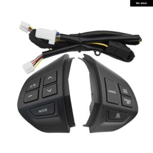 クルーズ コントロール スイッチ ステアリング ホイール ボタン ASX アウトランダー XL 2007-2012 オーディオ ボリューム 電話 - ASX-Black