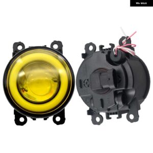 2個 エンジェルアイカースタイリング フォグランプ ライト LED シトロエン C3 C4 C5 C6 C-CROSSER クサラピカソ 1999-2015 - LED-Yellow
