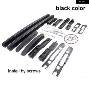 モデル ルーフラック ルーフレール ルーフバー シトロエン C4 エアクロス 2013-2023 黒 8 年前ショップ ドリル穴 - black color