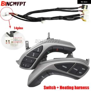 ステアリング ホイールボタン 電話 クルーズコントロール スイッチ エラントラ 2012-2015 AT 2012-2014 I30 MT - Switch-14pins-Low