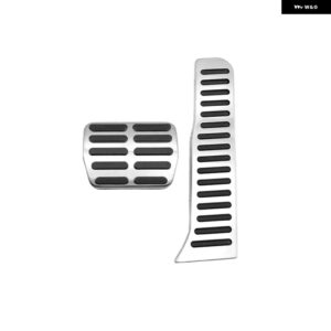 MT フットペダルシート レオン MK2 1P 2005 2012 2006/09/01 ゴム製滑り止めペダルブレーキカバー ステンレスペダル - 2PCS