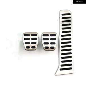 MT フットペダルシート レオン MK2 1P 2005 2012 2006/09/01 ゴム製滑り止めペダルブレーキカバー ステンレスペダル - 3PCS