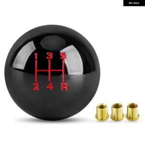 5 スピードラウンドボールギア シフトノブ M8 M10 M12 アダプター交換シフター自動 マニュアル スティックシフトヘッド付き - 5 Speed small font