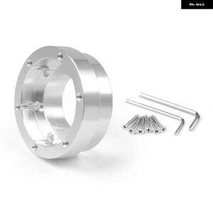 70MM ステアリングホイール アダプタープレート 13インチ PCD レーシングステアリングホイール 車ゲームロジクール G29 G920 G923 - Silver