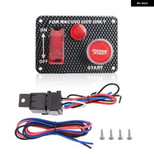 エンジン スタートボタンロッカートグルスイッチ 12V LED パネルコンビネーションスイッチ レーシングキャンピングカーボートトラック RV - 1PBC