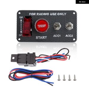 エンジン スタートボタンロッカートグルスイッチ 12V LED パネルコンビネーションスイッチ レーシングキャンピングカーボートトラック RV - 2PBC