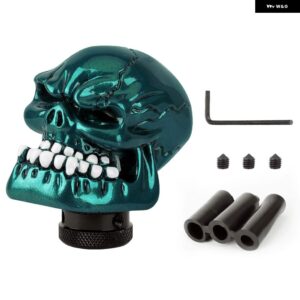 ブラックスカルデーモン マニュアル 自動ギア シフトノブ 3 アダプター交換用シフタースティックシフトヘッド インテリア - dark green