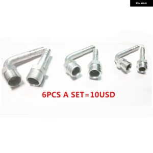 6個セット トゥース外側ジョイントアルミ継手 R134 3/8 1/2 5/8 エアコンアルミジョイント - A complete set