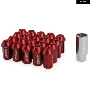 合金アルミ 7075-T6 19 六角レイズ ホイールナット ラグナット M12X1.5 M12X1.25 長さ 42MM 7 サイドロックナット付き防止セキュリティキー