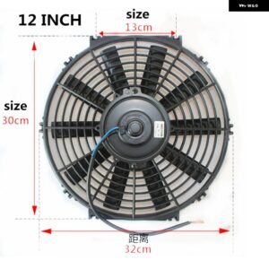 自動車エアコン冷却ファン 12インチ 80W 120W 12V/24V エアコン電動ファン 12インチ - 12 inch 12V 80W