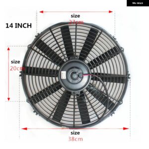 自動車エアコン冷却ファン 14インチ 80W 120W 12V/24V エアコン電動ファン 14インチ - 14 inch 12V 80W