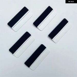 カーラッピングツール オートビニール インストール スクレーパー ステッカー カッター ウィンドウティント フィルム スキージセット - 5 PCS White Squeegee