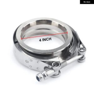 304 ステンレス 2インチ 2.25インチ 2.5インチ 3インチ V バンドクランプ 3インチインチ V バンドエキゾーストオスメスフランジターボエキゾースト VBAND V - 4 inch