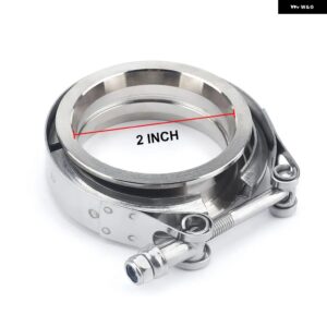 304 ステンレス 2インチ 2.25インチ 2.5インチ 3インチ V バンドクランプ 3インチインチ V バンドエキゾーストオスメスフランジターボエキゾースト VBAND V - 2 Inch