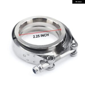 304 ステンレス 2インチ 2.25インチ 2.5インチ 3インチ V バンドクランプ 3インチインチ V バンドエキゾーストオスメスフランジターボエキゾースト VBAND V - 2.25 Inch