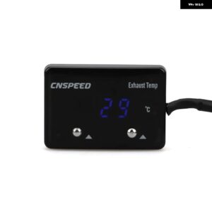 赤青 LED 排気温度計排気ガスメーター デジタルセンサー付きアウター温度計ターボ 4WD ハイラックスパトロール EGT - Blue