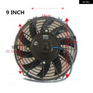 自動車エアコン冷却ファン 9インチ 80W 120W 12V/24V エアコン電動ファン 9インチ - 9 inch 12V 80W