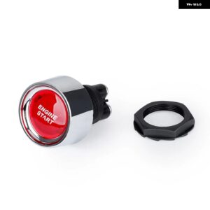 エンジン スタート 50A プッシュボタン キーレススイッチ DC 12V/24V レーシング小型スタートボタンイグニッションスターターオンオフスイッチ - Red