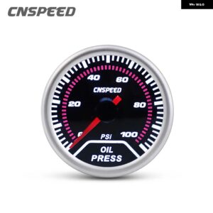 2インチ 52MM ターボブーストゲージバー PSI 水温ゲージセンサー油温オイルプレスメーター 電圧計タコメーター - Oil press gauge psi