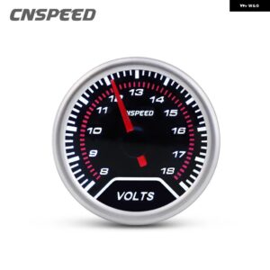 2インチ 52MM ターボブーストゲージバー PSI 水温ゲージセンサー油温オイルプレスメーター 電圧計タコメーター - Voltmeter