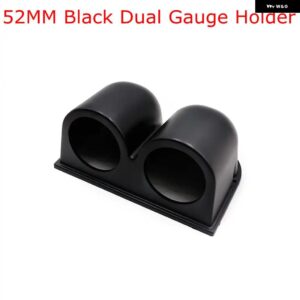 2インチ 52MM ターボブーストゲージバー PSI 水温ゲージセンサー油温オイルプレスメーター 電圧計タコメーター - Dual gauge holder