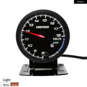 2.5インチ 60MM オートゲージ油圧水温油温電圧ターボブースト排気ガス温度ゲージカーメーター - Voltmeter