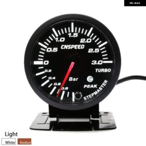 2.5インチ 60MM オートゲージ油圧水温油温電圧ターボブースト排気ガス温度ゲージカーメーター - Boost gauge 3bar