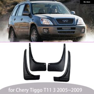 車 マッドフラップ チェリーティゴ 3 T11 J11 EVO5 ボルテックスティンゴ 2005 2013 フェンダー マッドガード マッドガード 2006 2007 - Tiggo T11 2005-2009