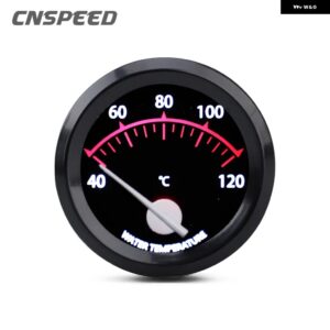 2インチ 52MM 12V レーシングカーターボブーストゲージ水温タコメーター RPM ゲージ油圧センサー付き電圧メーター ポインター LED - Water temp gauge