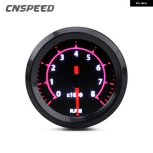 2インチ 52MM 12V レーシングカーターボブーストゲージ水温タコメーター RPM ゲージ油圧センサー付き電圧メーター ポインター LED - Tachometer