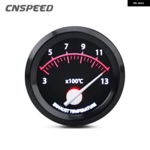 2インチ 52MM 12V レーシングカーターボブーストゲージ水温タコメーター RPM ゲージ油圧センサー付き電圧メーター ポインター LED - Exhaust Temp Meter