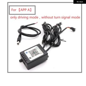 1X コントロールボックス 交換用 RGB LED DRL ストリップ ライト 12V - for APP A