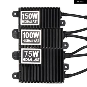 1個 ハイパワーキセノン バラスト 75W 100W 150W HID カーライトコントロールモジュール H1 H3 H7 H8/H9/H11 9005/HB3 9006/HB4 DC 12V - 75W