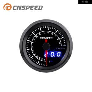 2インチ 52MM ターボブースト水温油温オイルプレスボルト空燃比排気ガス温度タコメーター カーゲージ 7 色 LED 付き - Air Fuel ratio