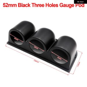 2インチ 52MM ターボブースト水温油温オイルプレスボルト空燃比排気ガス温度タコメーター カーゲージ 7 色 LED 付き - 3hole instrum