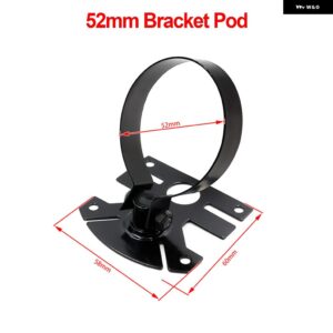 2インチ 52MM ターボブースト水温油温オイルプレスボルト空燃比排気ガス温度タコメーター カーゲージ 7 色 LED 付き - Adjustable iron brac