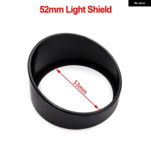 2インチ 52MM ターボブースト水温油温オイルプレスボルト空燃比排気ガス温度タコメーター カーゲージ 7 色 LED 付き - Instrument sun visor