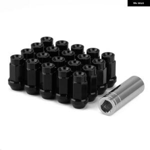 7075-T6 アルミスタイル 20個 M12X1.5 M12 * 1.25 レーシングカー六角 19MM ホイールナットラグナットボルト