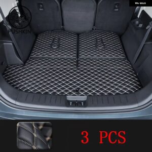 GEELLY OKAVANGO 2022 2023 2024 トランク マットレザーのカーゴライナーブーツカーペット インテリア カバー - 3 pcs B