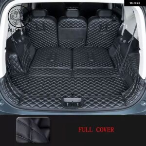 GEELLY OKAVANGO 2022 2023 2024 トランク マットレザーのカーゴライナーブーツカーペット インテリア カバー - full cover B