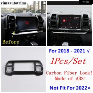 カーボン ダッシュボード フレーム/ギアノブハンドル/ステアリングホイール カバー トリムシトロエン C5 エアクロス 2018 - 2024 - Model C