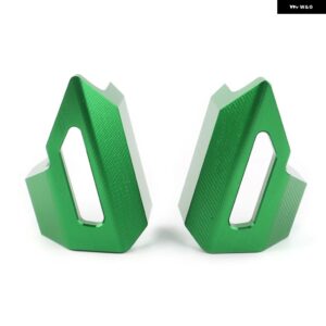 フロントブレーキクラッチラインホース クランプホルダー KAWASAKI Z1000 2010-16 CNC アルミ - Green