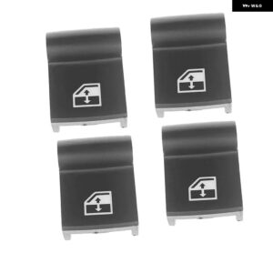 ALFA ROMEO 159 SPORTWAGON BRERA GIULIETTA FIAT 500X JEEP RENEGADE MITO ウィンドウスイッチ ボタンカバー キャップ - 4 PCS